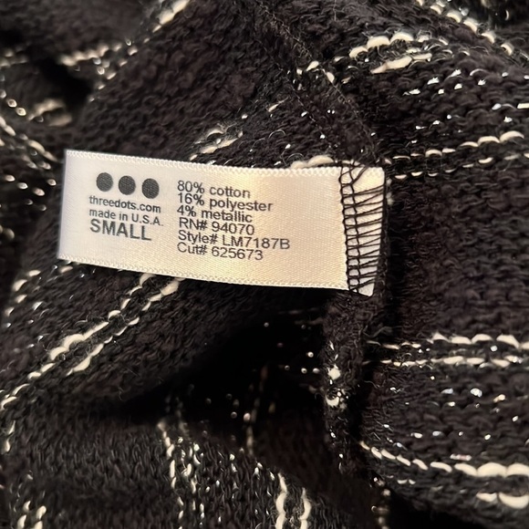 𝅺THREE Dots Anthropologie Metallic Open Cardigan Sweater - Picture 10 of 10